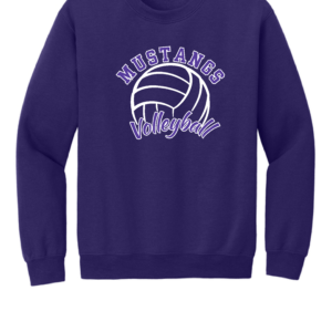 Mustangs Volleyball Logo 2 - Crewneck Sweatshirt