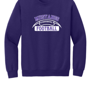 Mustangs Football Logo 2 - Crewneck Sweatshirt