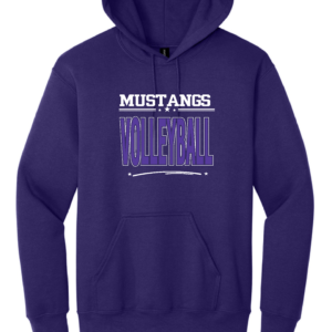 Mustangs Volleyball Logo 1 - Heavy Blend Hooded Sweatshirt