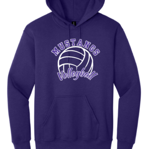 Mustangs Volleyball Logo 2 - Heavy Blend Hooded Sweatshirt