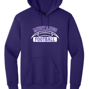 Mustangs Football Logo 2 - Heavy Blend Hooded Sweatshirt