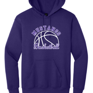 Mustangs Basketball Logo 2 - Heavy Blend Hooded Sweatshirt