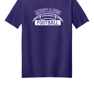 Mustangs Football Logo 2 - Softstyle T-Shirts
