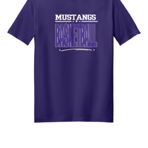 Mustangs Basketball Logo 1 - Softstyle T-Shirts