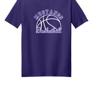 Mustangs Basketball Logo 2 - Softstyle T-Shirts