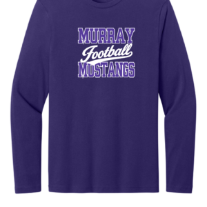 Murray Mustangs Football - Softstyle Long Sleeve Shirt