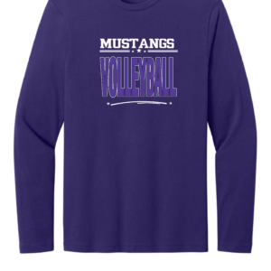Mustangs Volleyball Logo 1 - Softstyle Long Sleeve Shirt