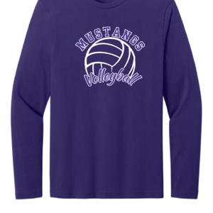 Mustangs Volleyball Logo 2 - Softstyle Long Sleeve Shirt