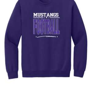 Mustangs Football Logo 1 - Crewneck Sweatshirt