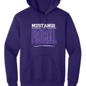 Mustangs Football Logo 1 - Heavy Blend Hooded Sweatshirt