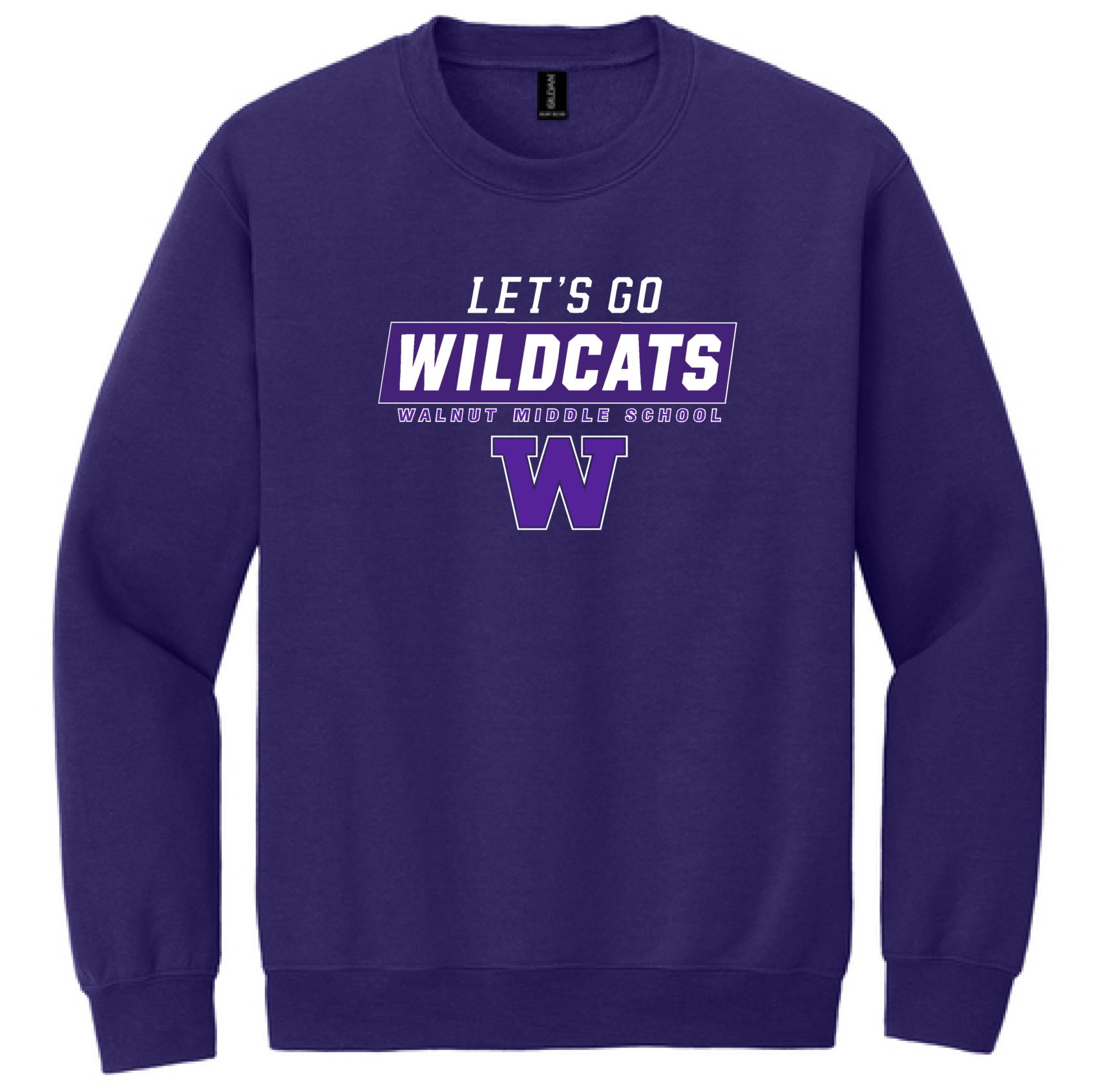 Let’s Go Wildcats W – Gildan Heavy Blend Crewneck Sweatshirt