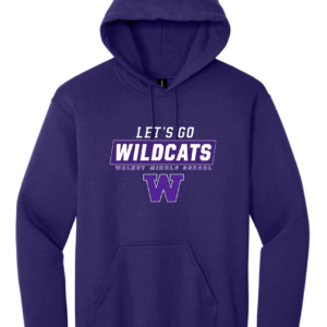 Let's Go Wildcats W - Gildan Heavy Blend Hooded Sweatshirt