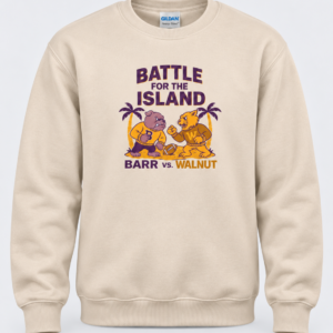 2026 BATTLE FOR THE ISLAND BARR vs. WALNUT – Heavy Blend Crewneck Sweatshirt